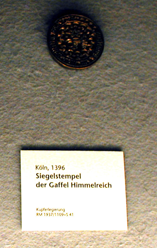 Himmelreich – historisches Original-Zunftsiegel aus Köln