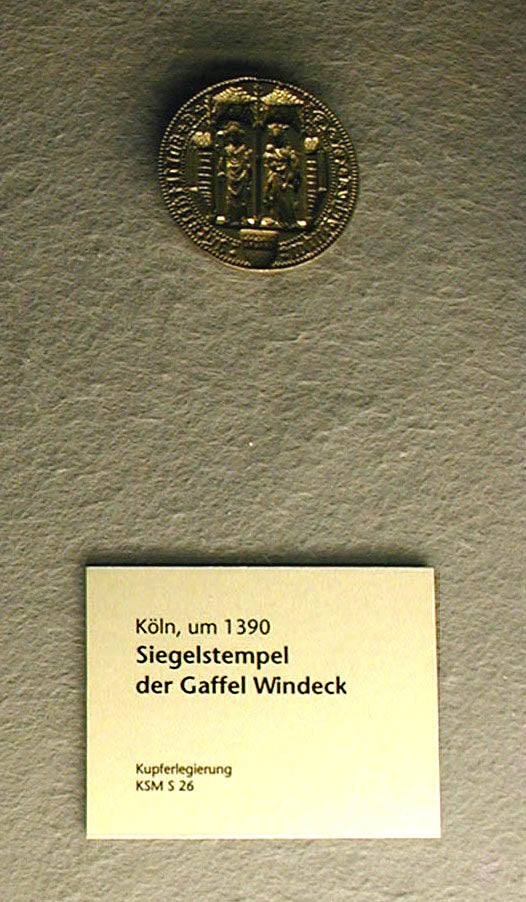 Windeck – historisches Original-Zunftsiegel aus Köln