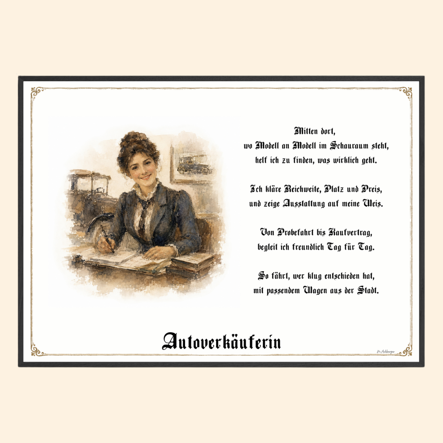 Autoverkäuferin