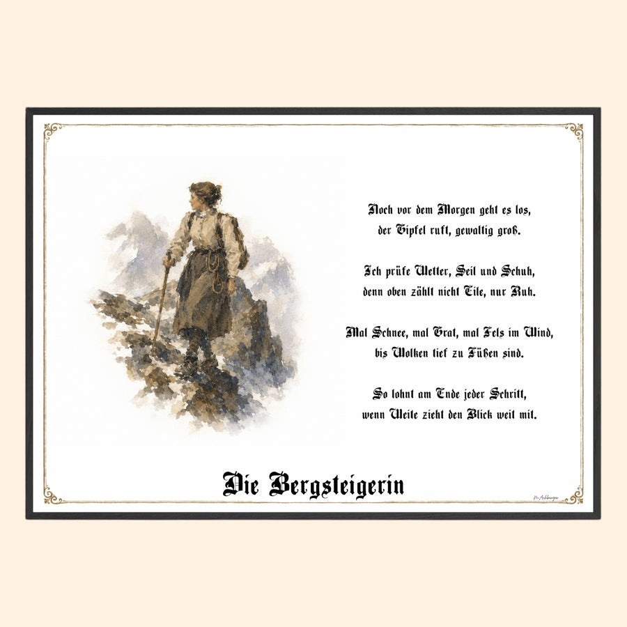 Bergsteigerin