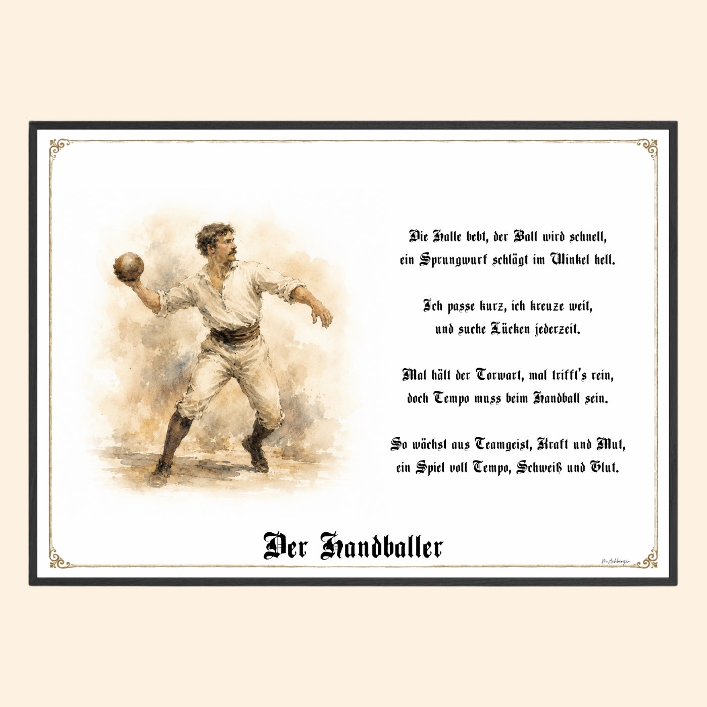 Handballer – Sportbild als Fine-Art-Kunstdruck und Geschenk