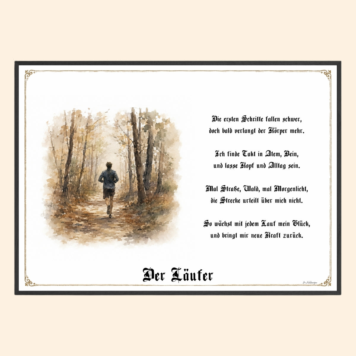 Läufer – Sportbild als Fine-Art-Kunstdruck und Geschenk