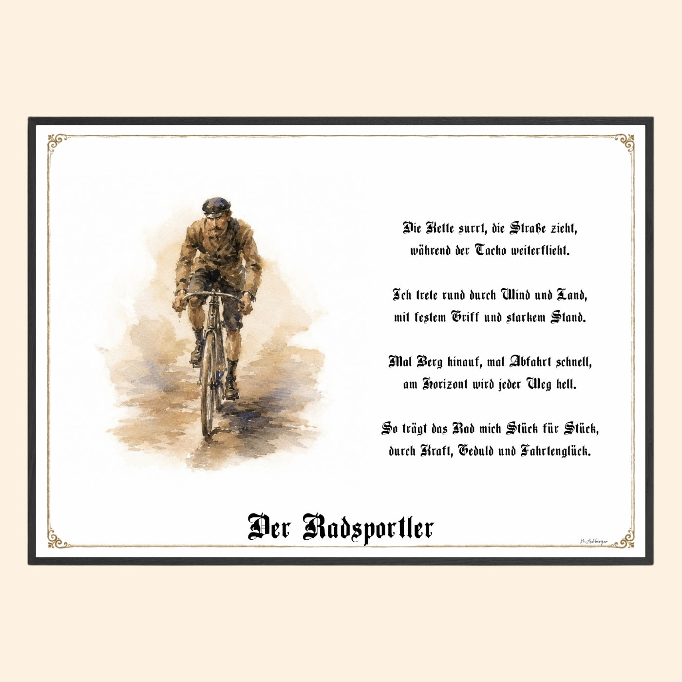 Radsportler – Sportbild als Fine-Art-Kunstdruck und Geschenk