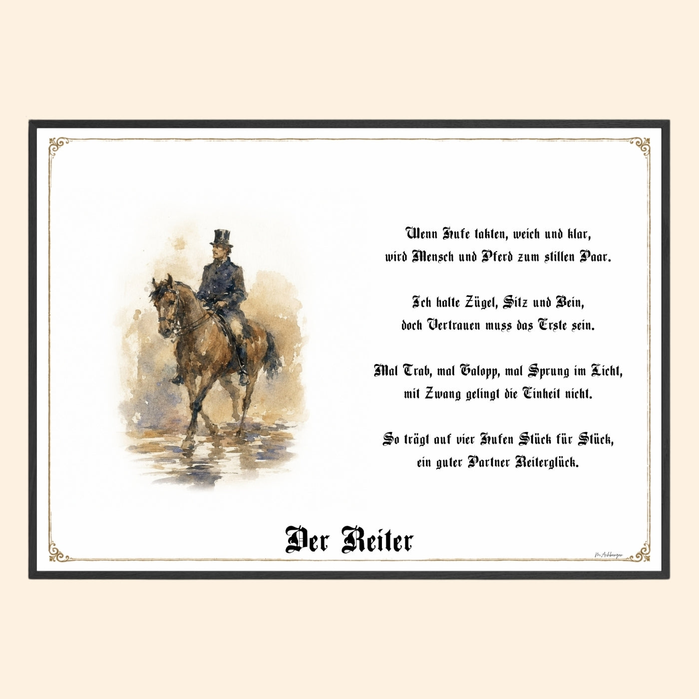 Reiter – Sportbild als Fine-Art-Kunstdruck und Geschenk