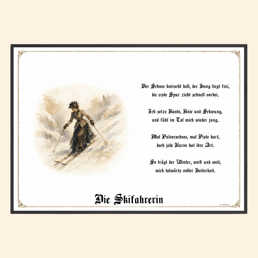 Skifahrerin