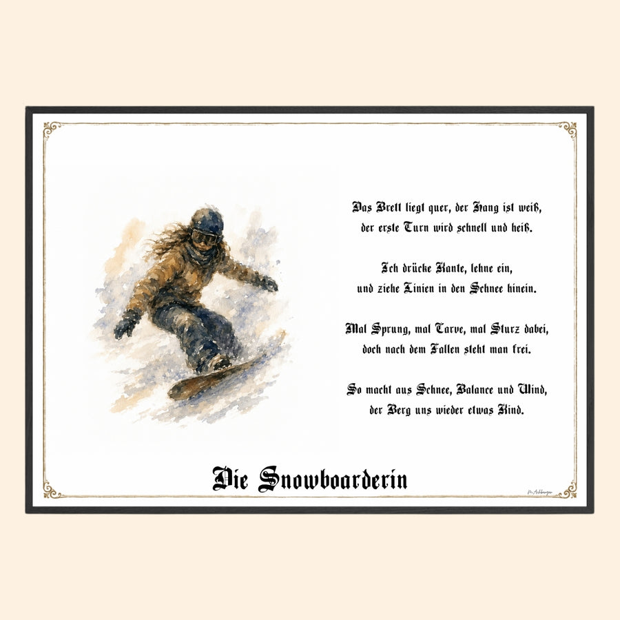 Snowboarderin