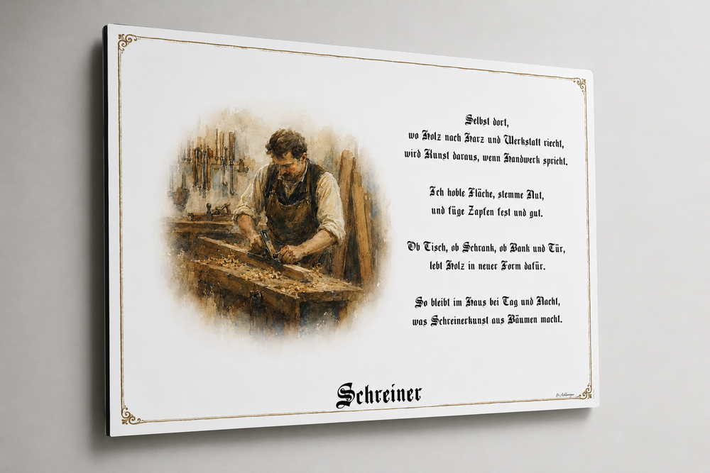 Druck auf Metall