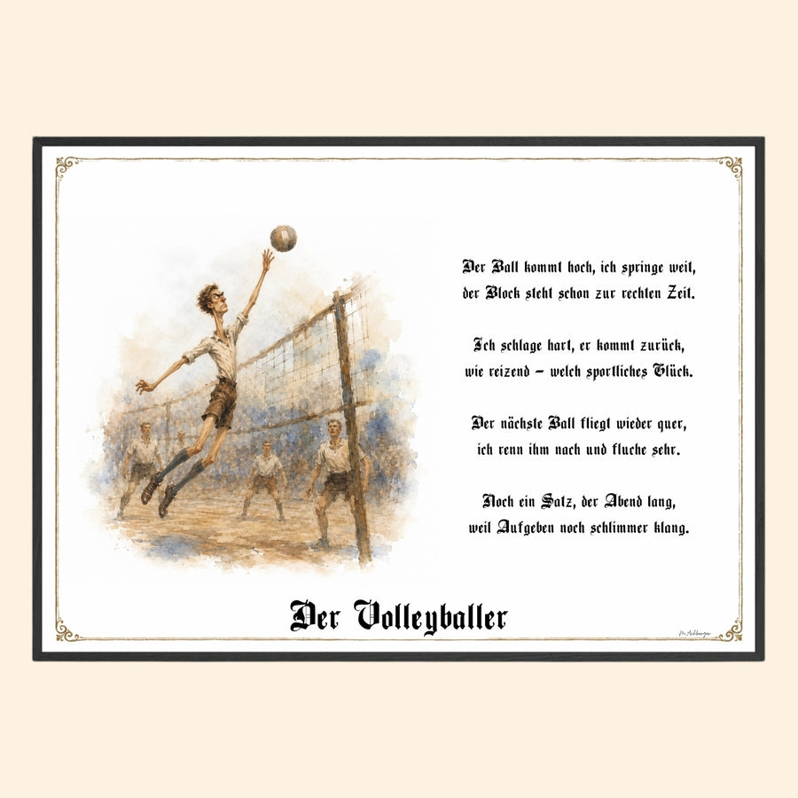 Der Volleyballer – Griesgram-Zunftbild