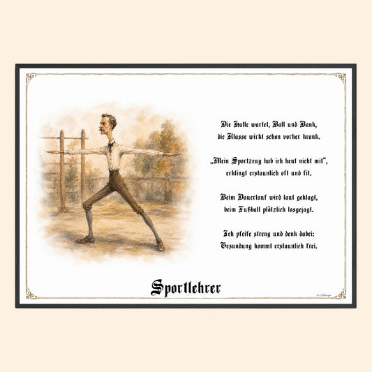 Der Sportlehrer – Griesgram-Zunftbild