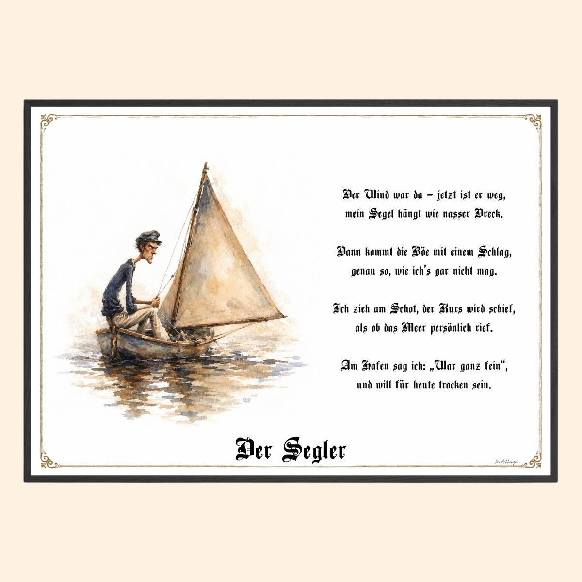 Der Segler – Griesgram-Zunftbild