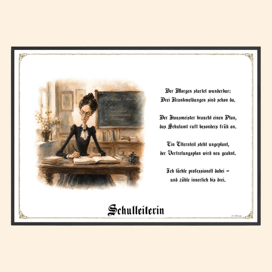 Die Schulleiterin – Griesgram-Zunftbild