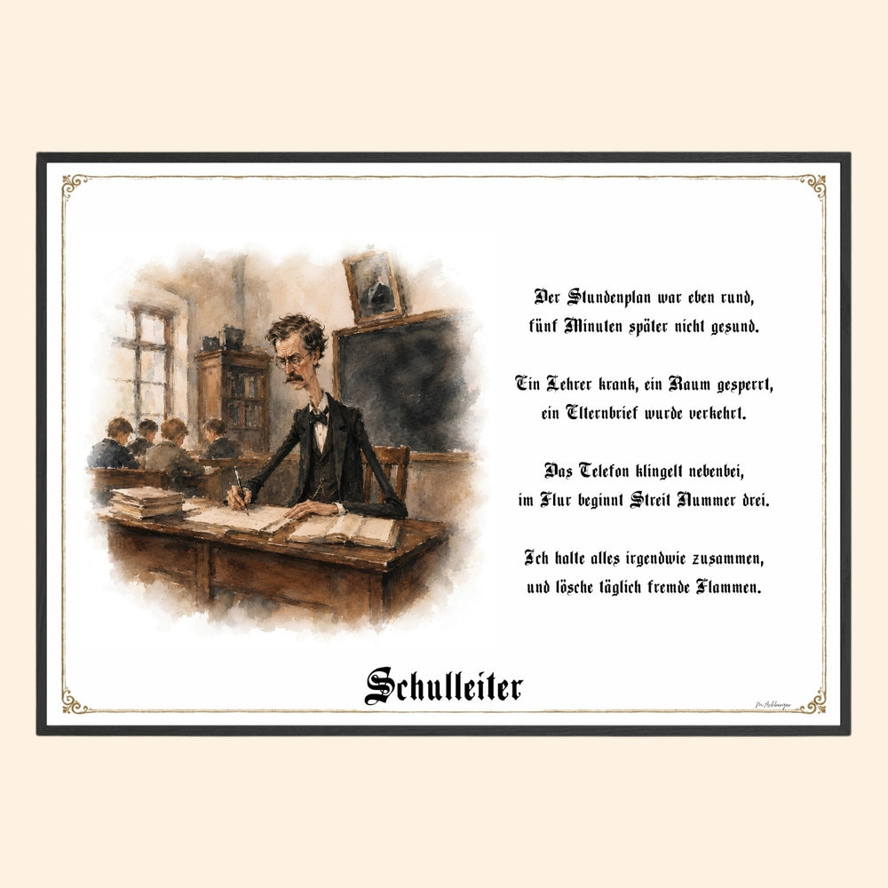 Der Schulleiter – Griesgram-Zunftbild