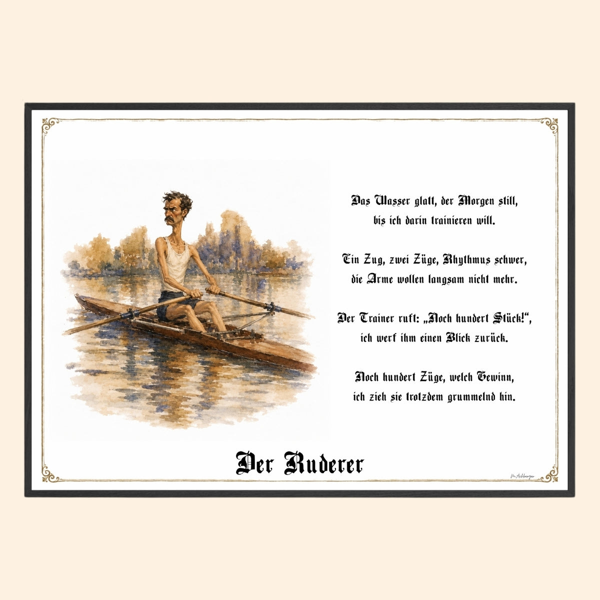 Der Ruderer – Griesgram-Zunftbild