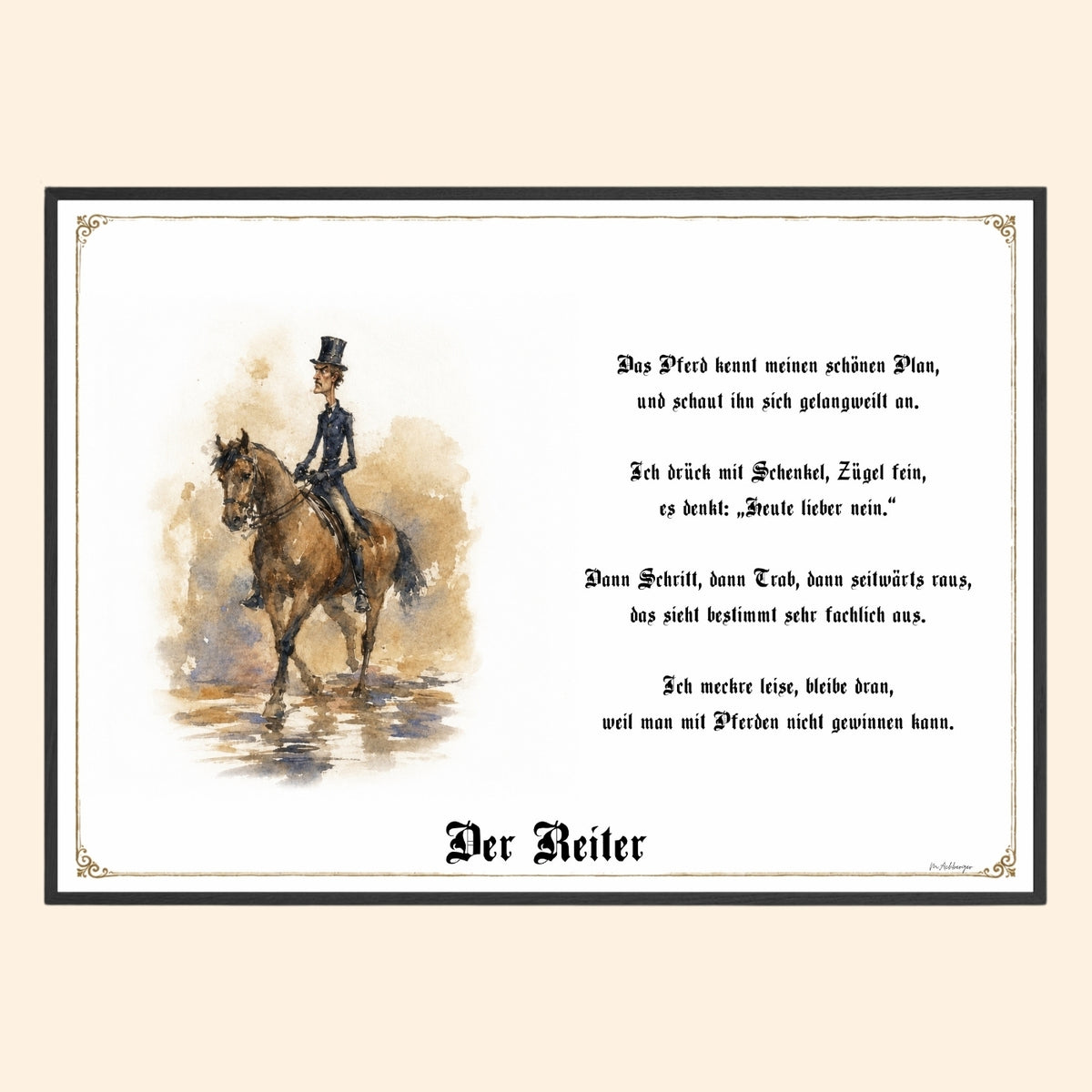 Der Reiter – Griesgram-Zunftbild