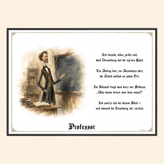 Der Professor – Griesgram-Zunftbild