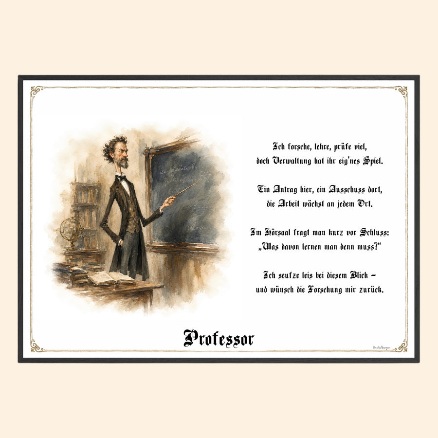 Der Professor – Griesgram-Zunftbild