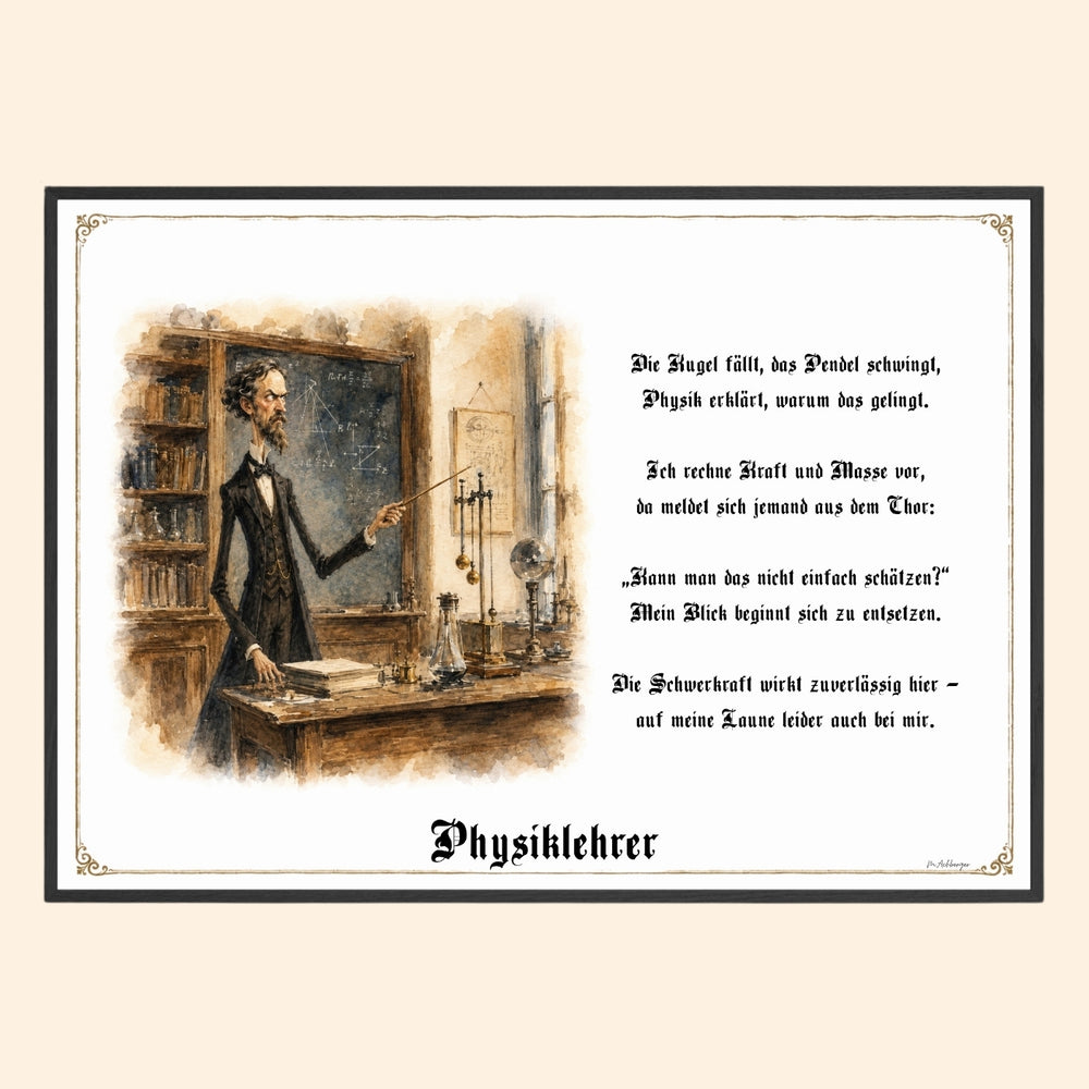 Der Physiklehrer – Griesgram-Zunftbild