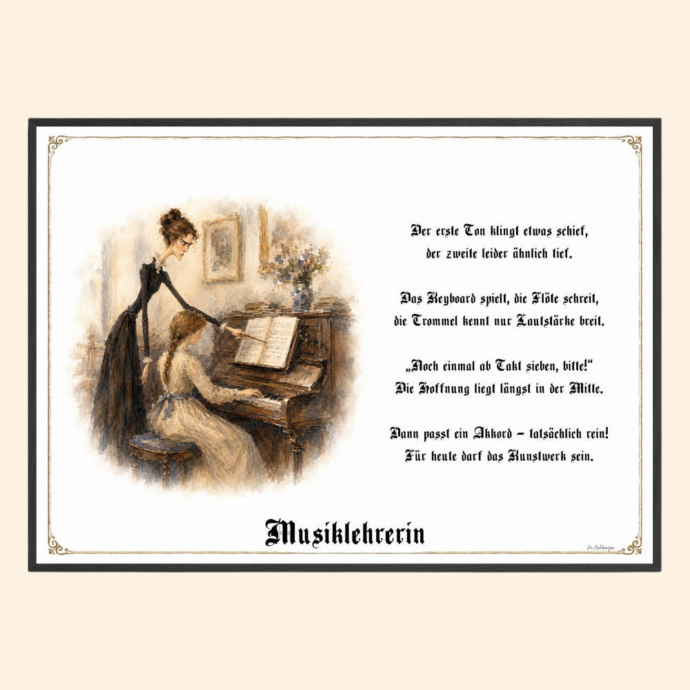 Die Musiklehrerin – Griesgram-Zunftbild