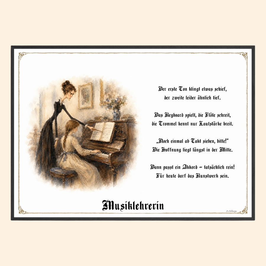Die Musiklehrerin – Griesgram-Zunftbild