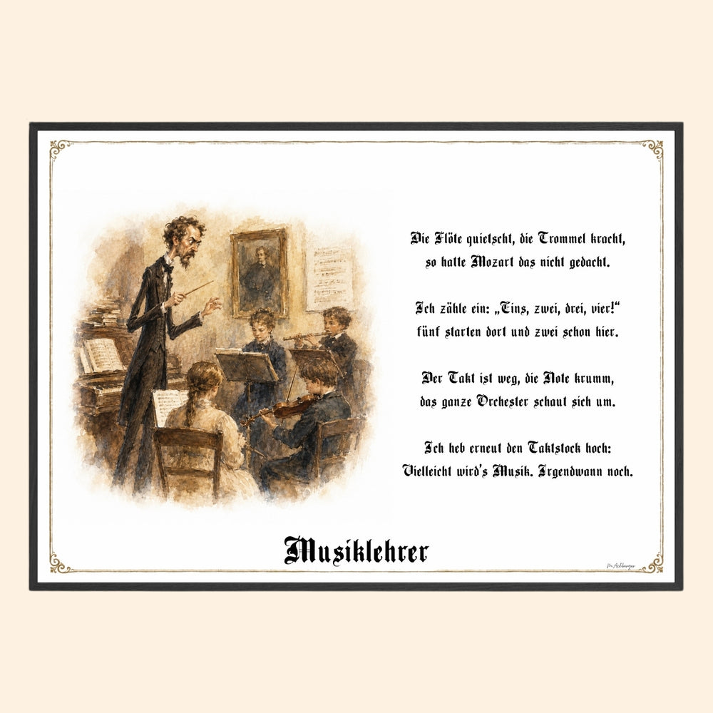 Der Musiklehrer – Griesgram-Zunftbild