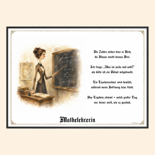 Die Mathelehrerin – Griesgram-Zunftbild