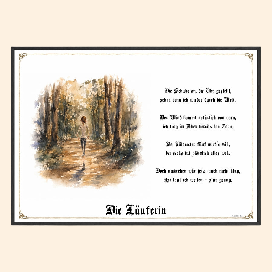 Die Läuferin – Griesgram-Zunftbild