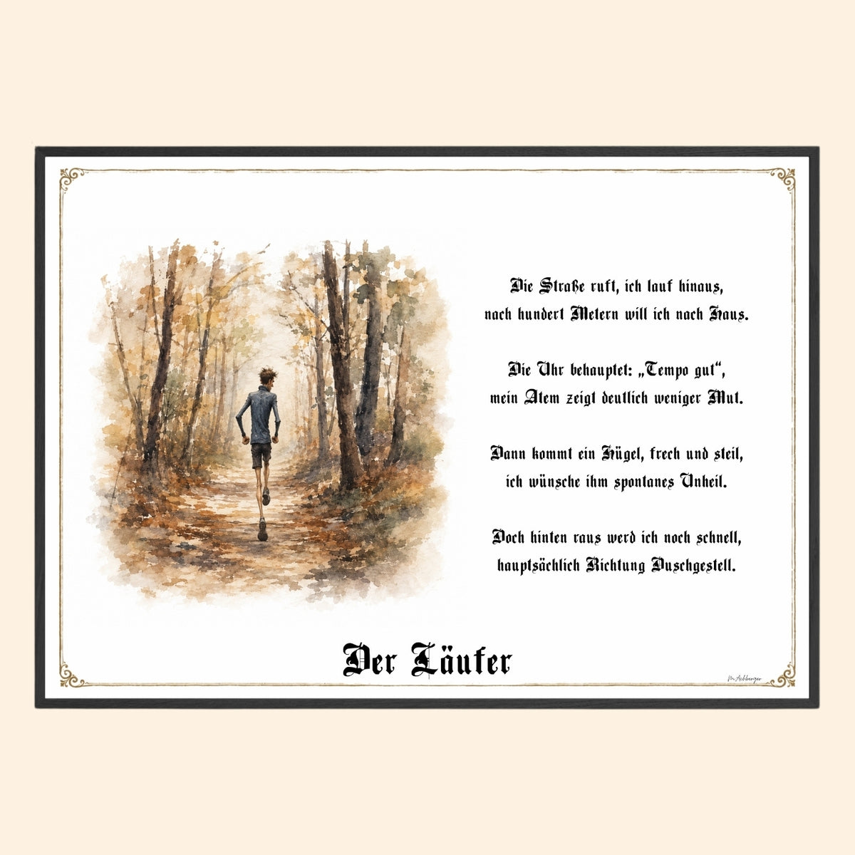 Der Läufer – Griesgram-Zunftbild