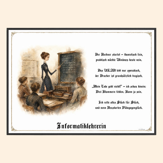 Die Informatiklehrerin – Griesgram-Zunftbild