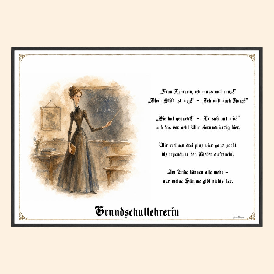 Die Grundschullehrerin – Griesgram-Zunftbild