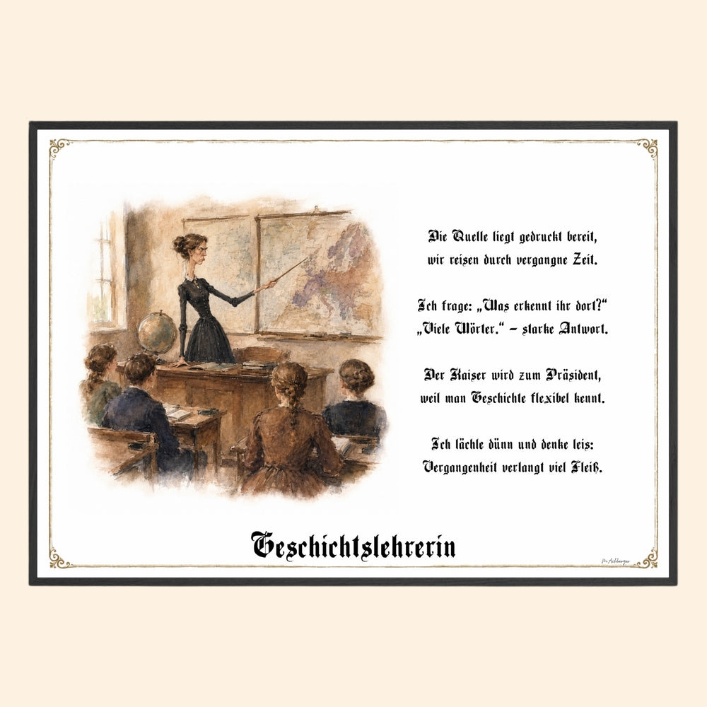 Die Geschichtslehrerin – Griesgram-Zunftbild