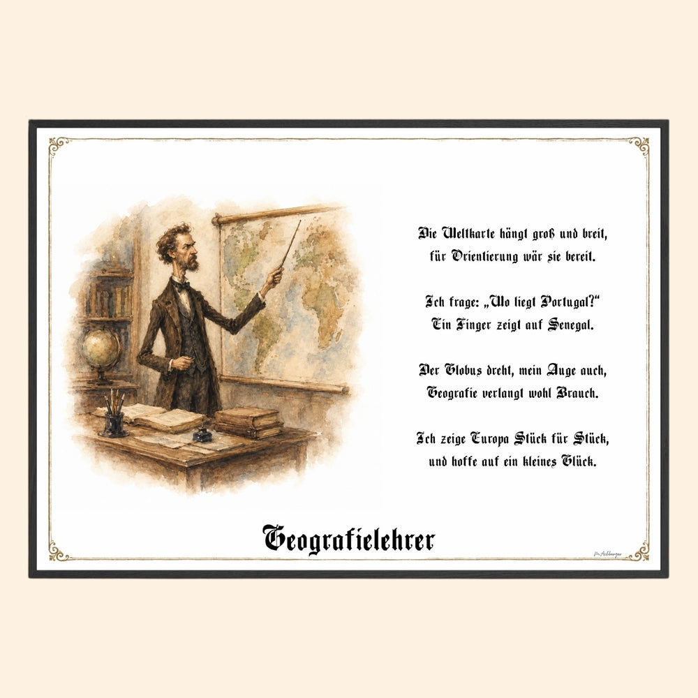 Der Geografielehrer – Griesgram-Zunftbild