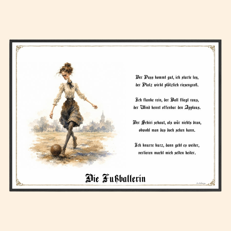 Die Fußballerin – Griesgram-Zunftbild