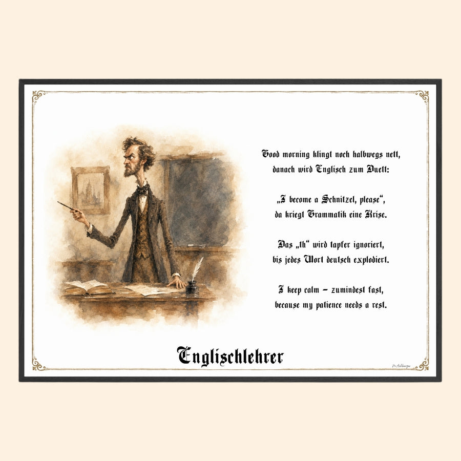 Der Englischlehrer – Griesgram-Zunftbild