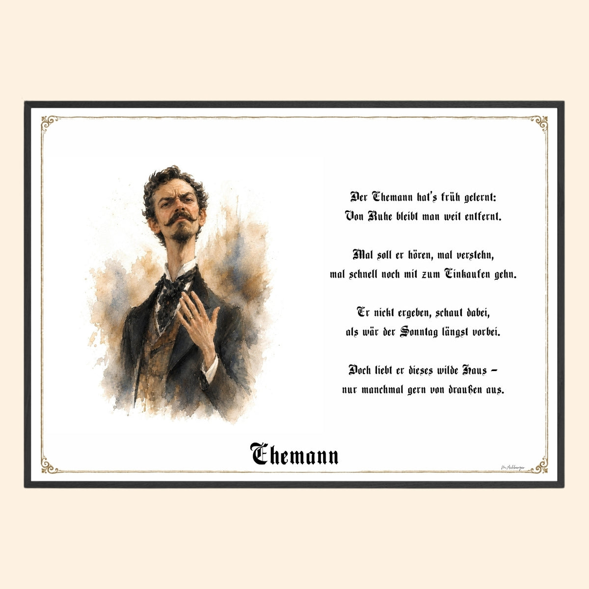 Der Ehemann – Griesgram-Zunftbild