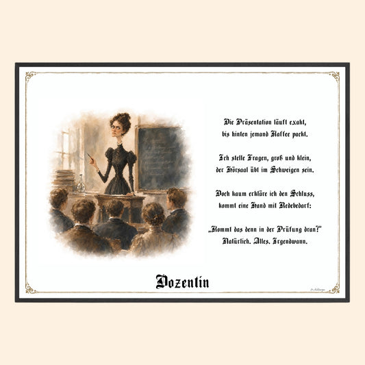 Die Dozentin – Griesgram-Zunftbild