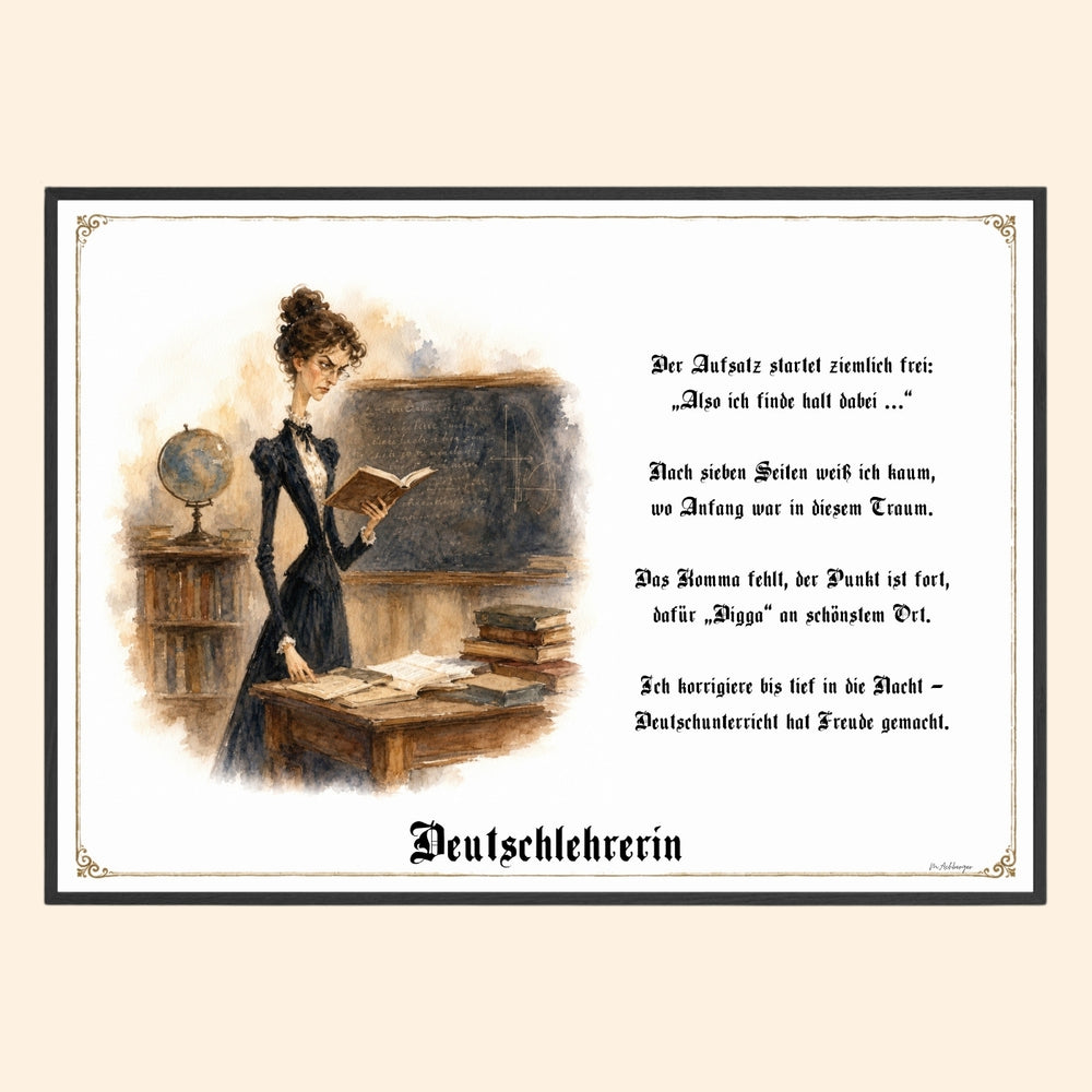 Die Deutschlehrerin – Griesgram-Zunftbild
