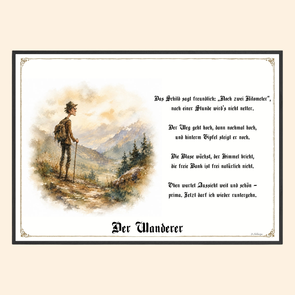 Der Wanderfreund – Griesgram-Zunftbild