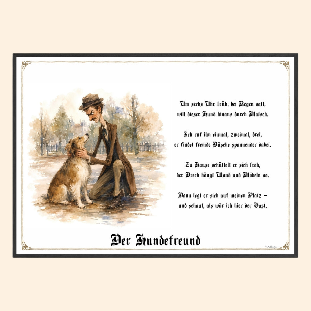 Der Hundefreund – Griesgram-Zunftbild