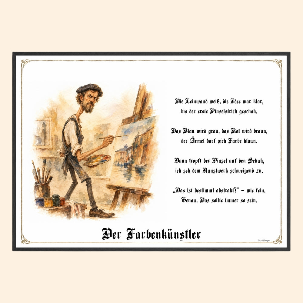 Der Farbenkünstler – Griesgram-Zunftbild