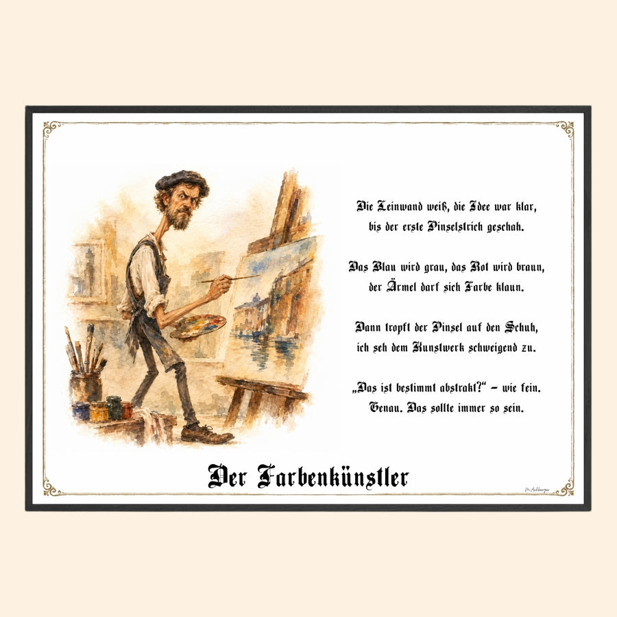 Der Farbenkünstler – Griesgram-Zunftbild