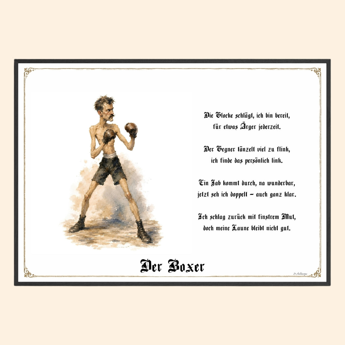 Der Boxer – Griesgram-Zunftbild