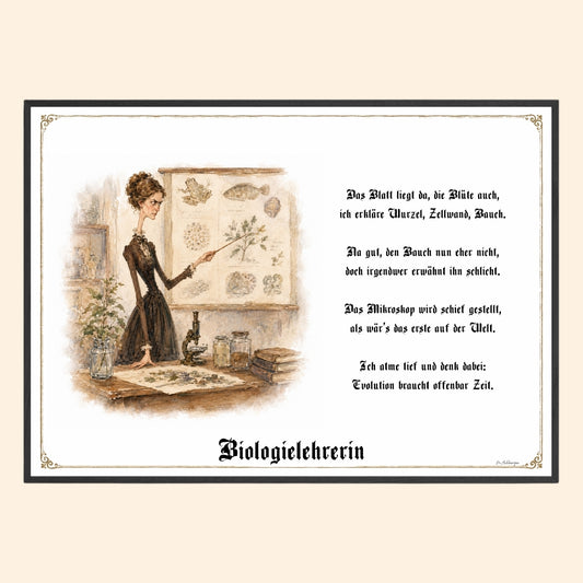 Die Biologielehrerin – Griesgram-Zunftbild