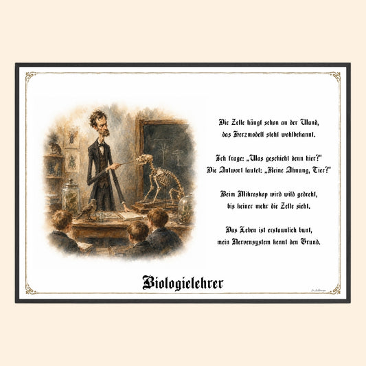 Der Biologielehrer – Griesgram-Zunftbild