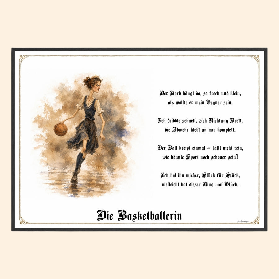 Die Basketballerin – Griesgram-Zunftbild