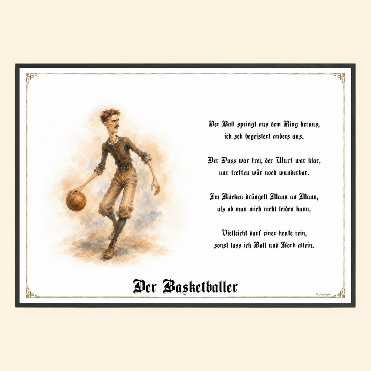 Der Basketballer – Griesgram-Zunftbild