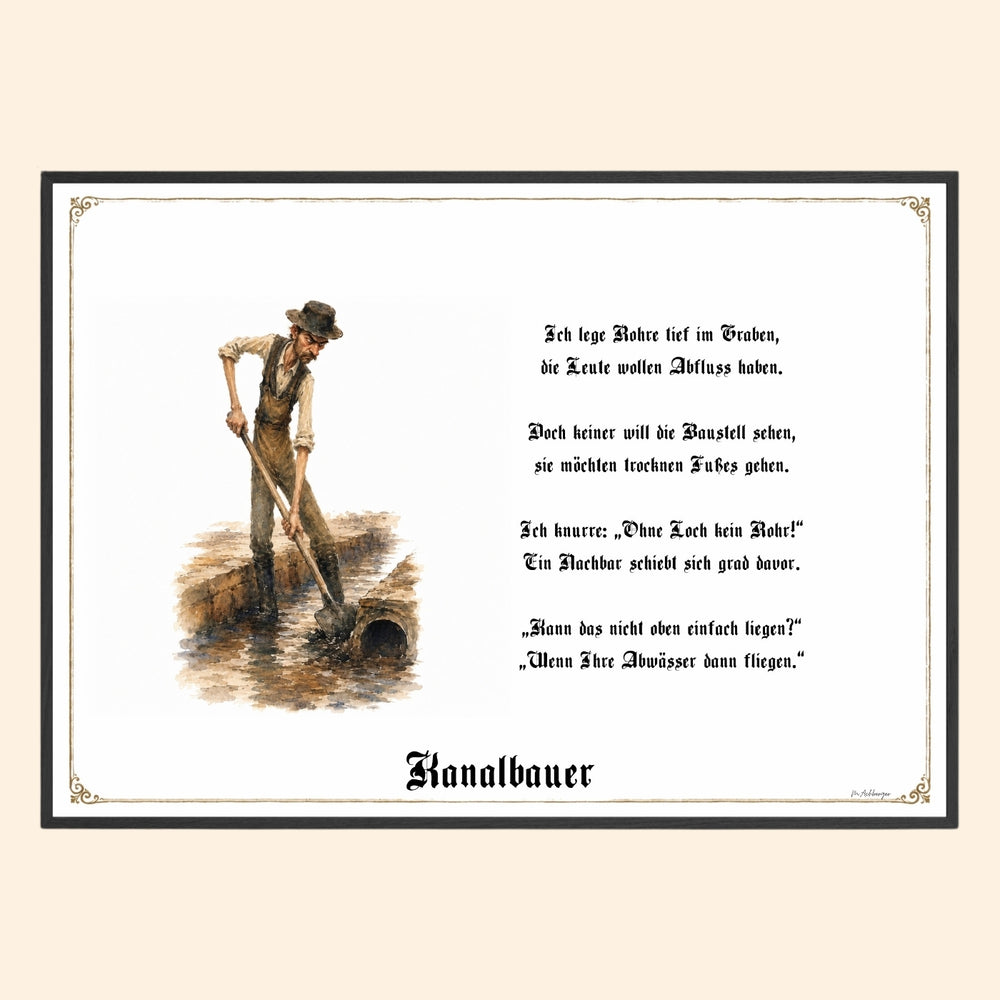 Der Kanalbauer – Griesgram-Zunftbild