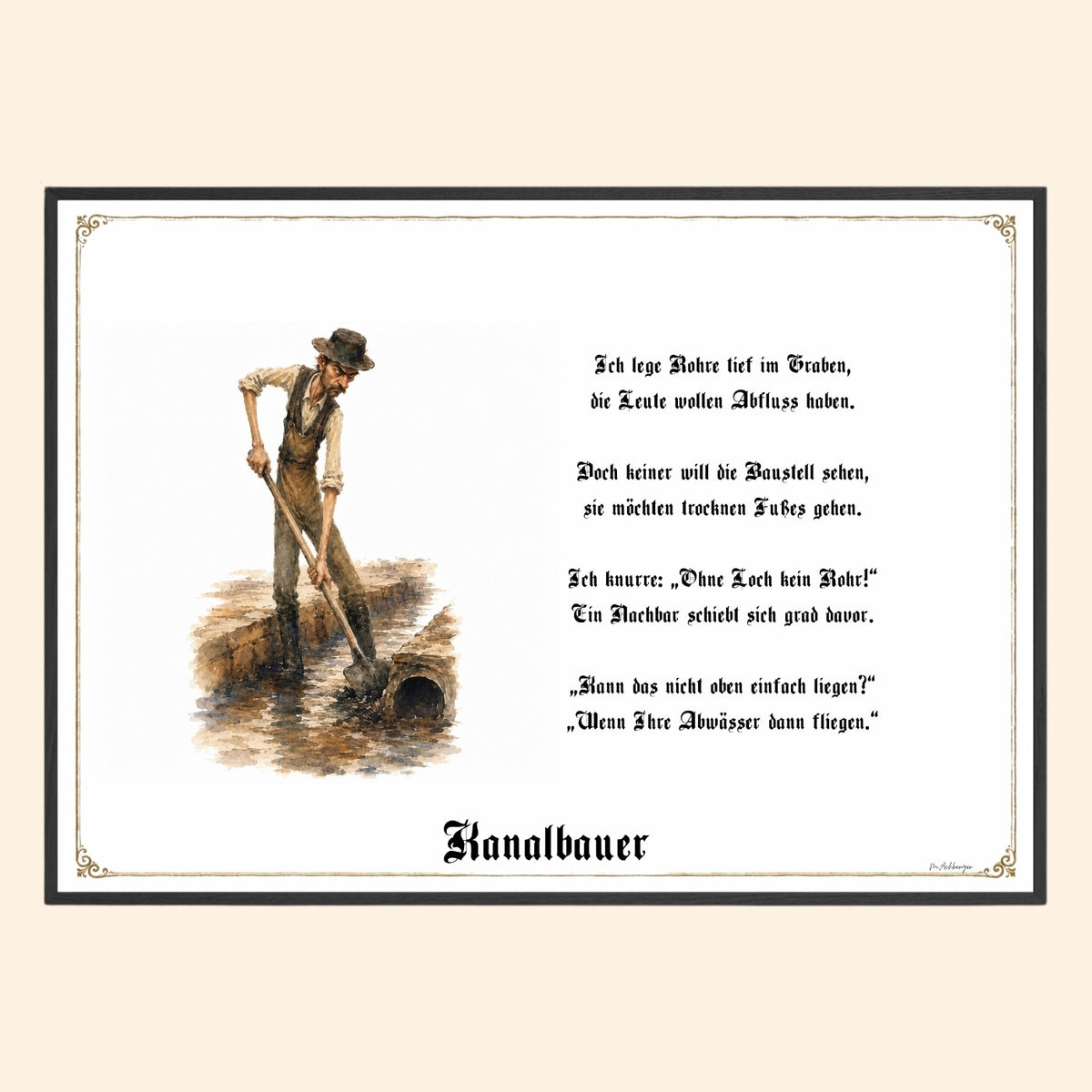 Der Kanalbauer – Griesgram-Zunftbild