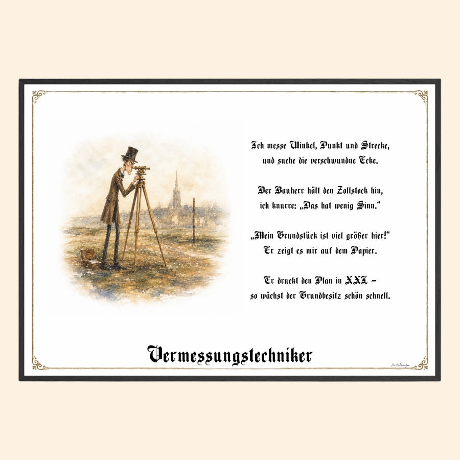 Der Vermessungstechniker – Griesgram-Zunftbild