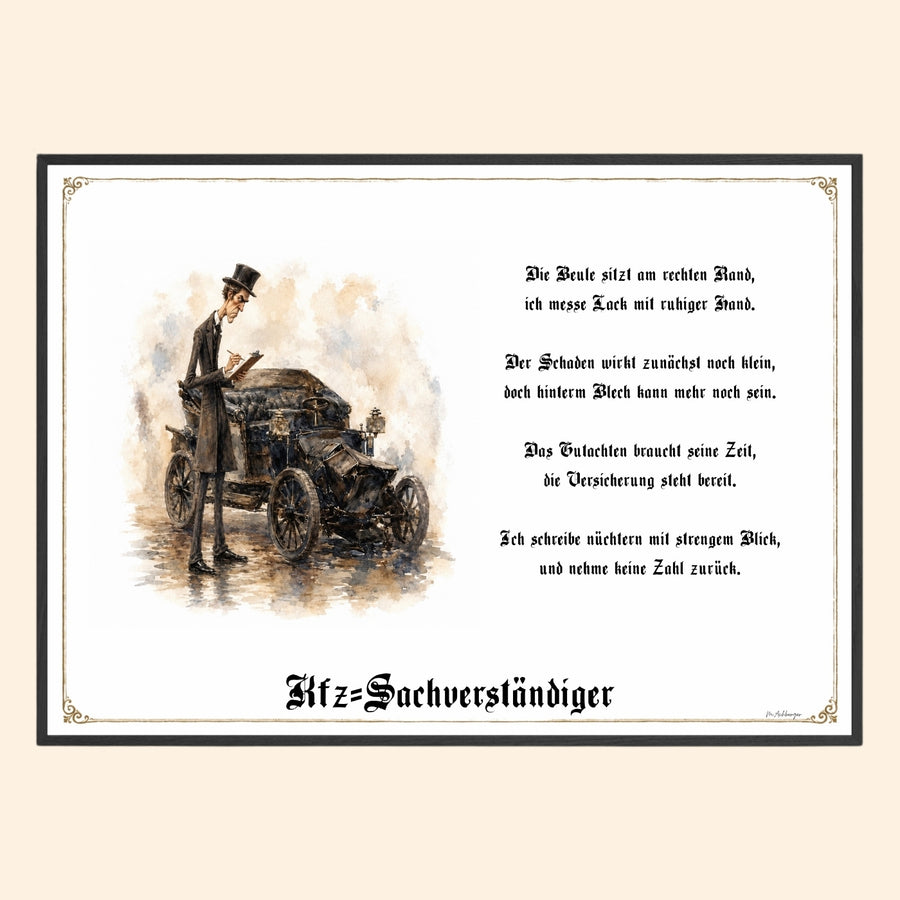 Der Kfz-Sachverständige – Griesgram-Zunftbild