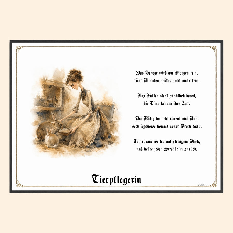 Die Tierpflegerin – Griesgram-Zunftbild
